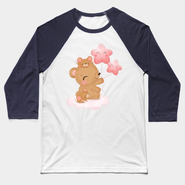 mouse Baseball T-Shirt by O2Graphic